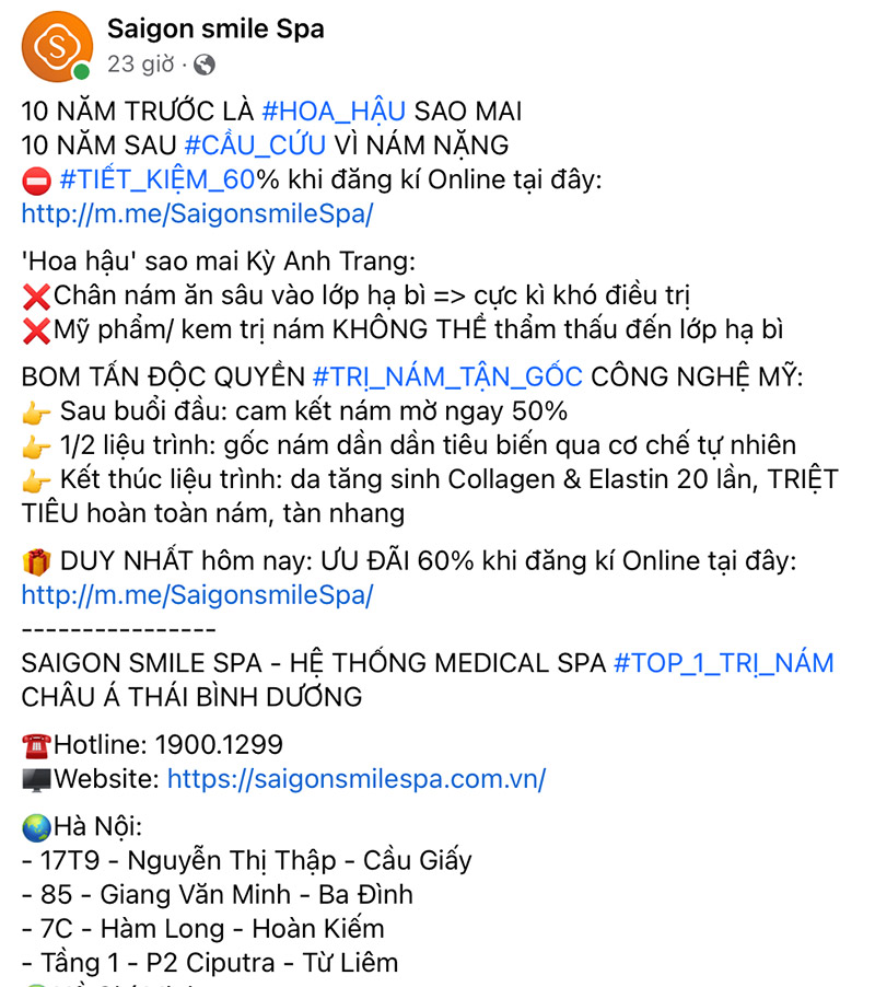 Mẫu content ra mắt liệu trình mới