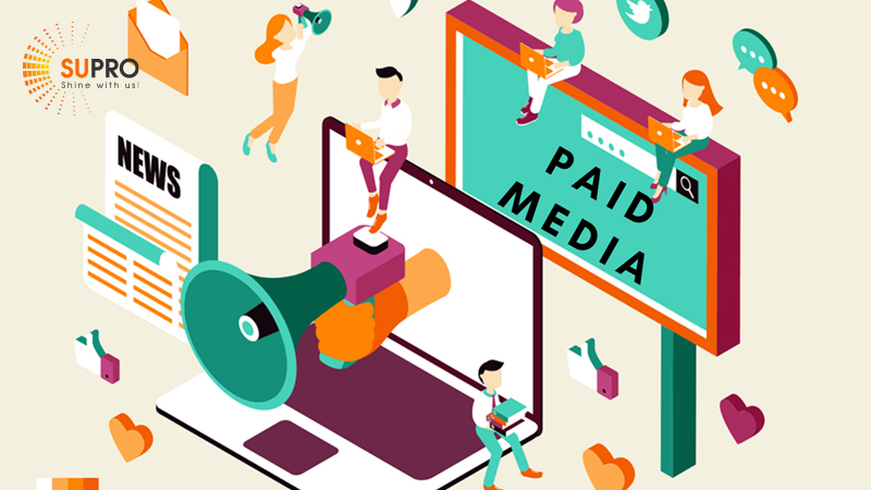 Paid media là hình thức truyền thông trên báo chí, các nền tảng mất phí 