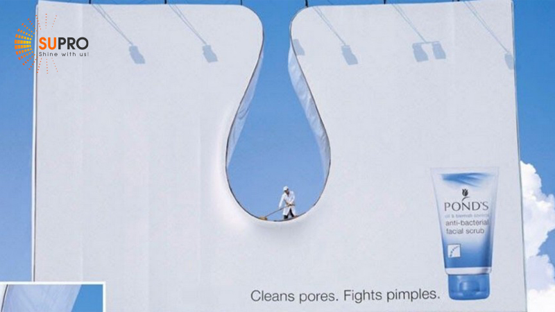 Quảng cáo của Pond's về công dụng sản phẩm 