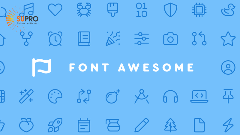 Bổ sung icon bằng Font Awesome để kích thích người dùng truy cập website