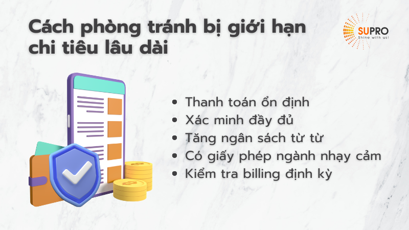 Cách phòng tránh bị giới hạn chi tiêu tài khoản quảng cáo Facebook lâu dài